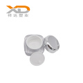 15g 30g 50g Empty sliver clear square round cap plastic container cosmetic acrylic packaging cream jar for skin care